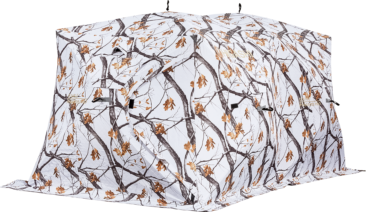 Палатка для зимней рыбалки DOUBLE WINTER CAMO PIRAMID HOT, 230*230, высота 200см