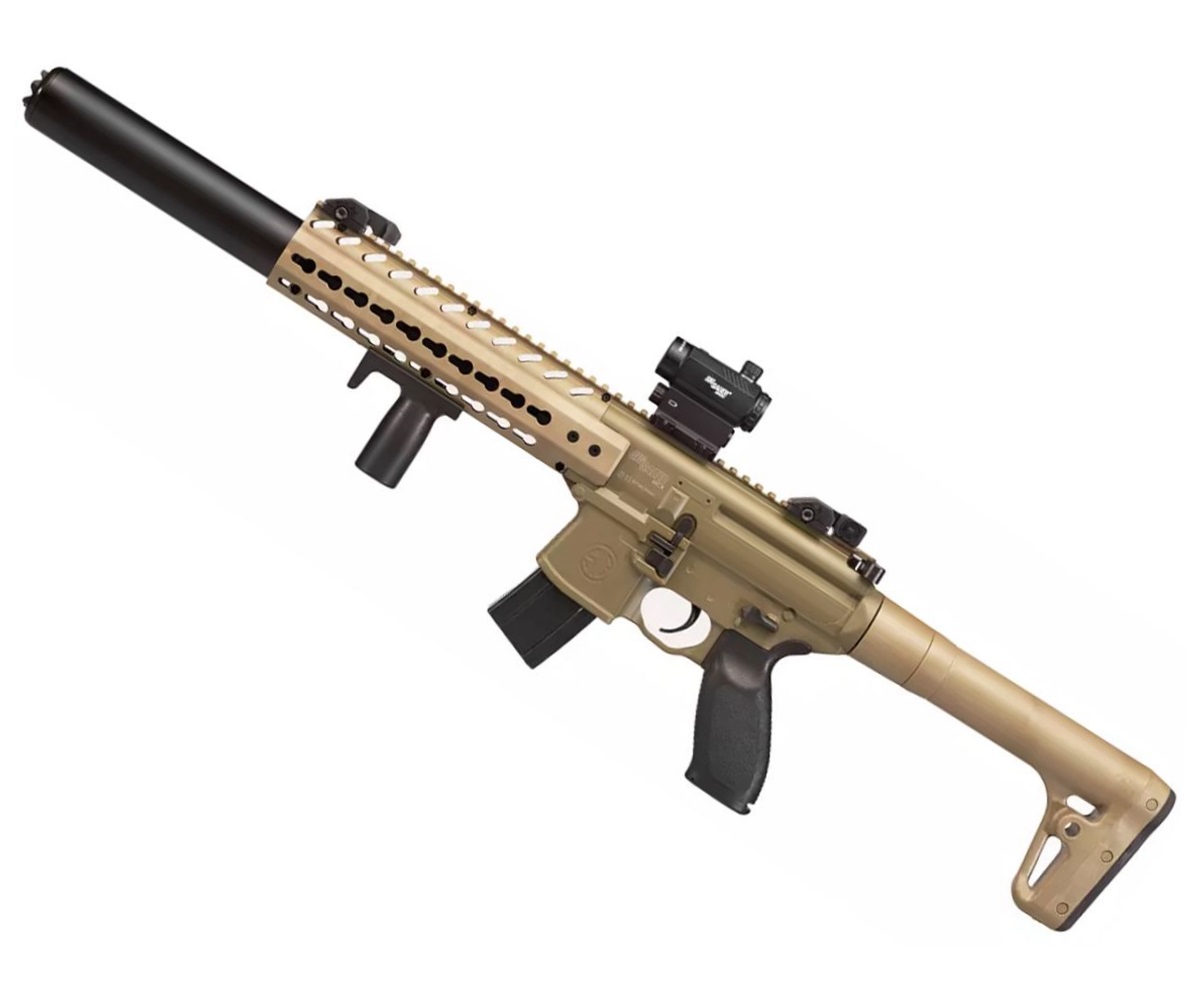 Винтовка пневматическая MCX-177-FDE-R к.4,5мм + коллимат. приц. (песочн.)