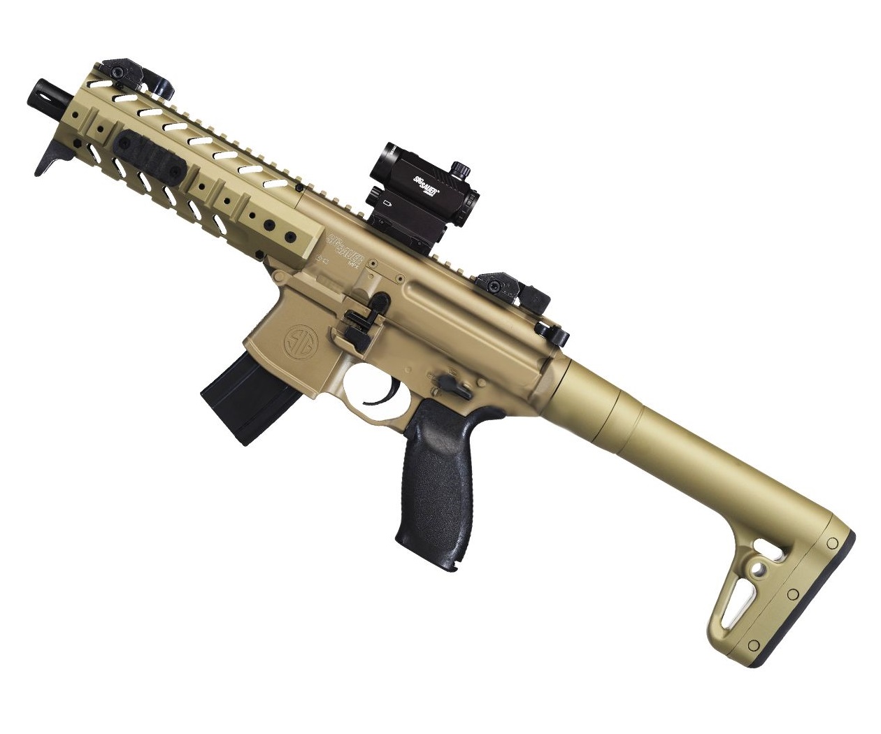 Винтовка пневматическая MPX-177-FDE-R к.4,5мм + коллимат.приц.(песочн.),