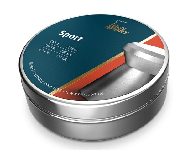 Пули H&N Diabolo Sport гладк., 4,5 мм., 8,18 гран (500 шт.)