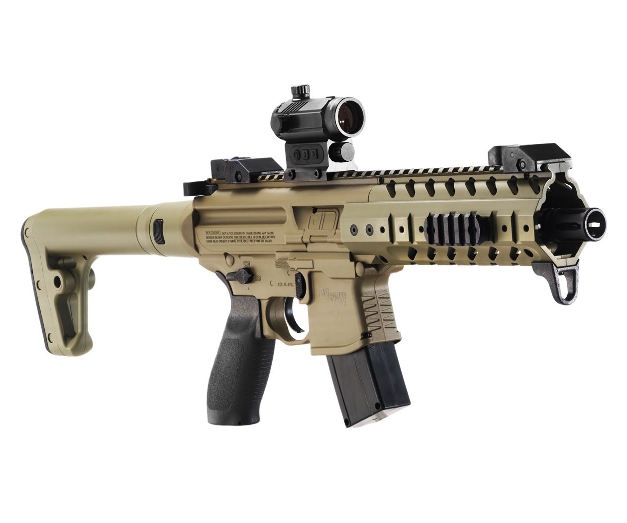 Винтовка пневматическая MPX-177-FDE-R к.4,5мм + коллимат.приц.(песочн.),
