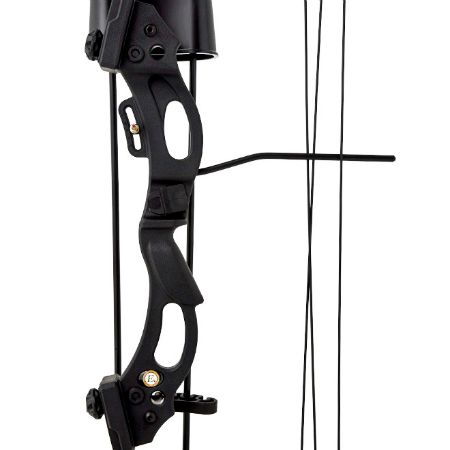 Лук дет. блочный черн., Kirupira, 9 кг, (полочка,прицел рег.,крага,ключ,кивер,напальчник,2 стрелы)