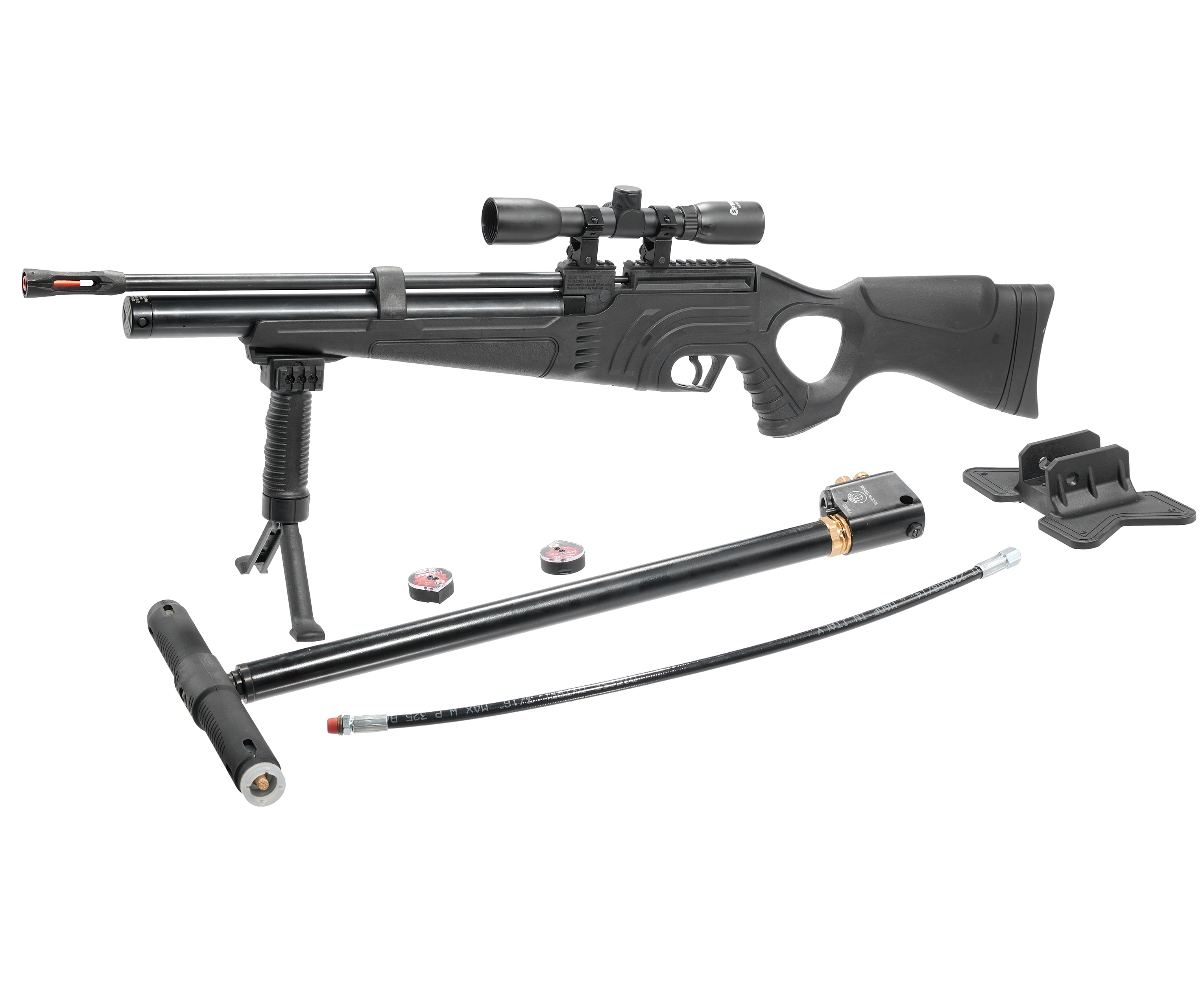 Винтовка пневматическая Flash 101Set, к.6,35мм (PCP, насос, приц., сошки, модер., чехол),