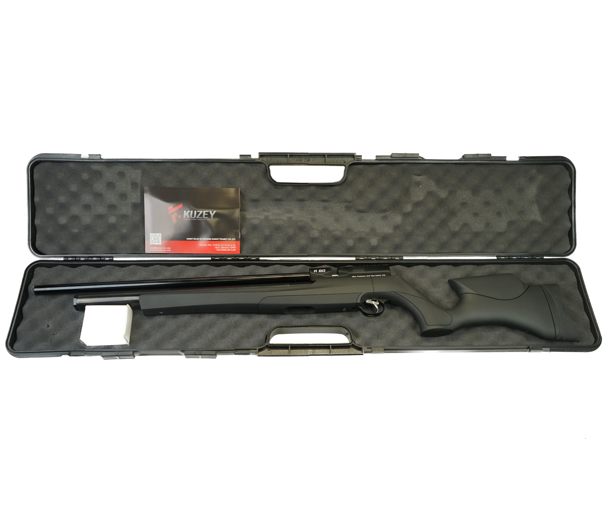 Винтовка пневматическая K60, к.6,35мм, L=530 (PCP, 3Дж, пласт.),