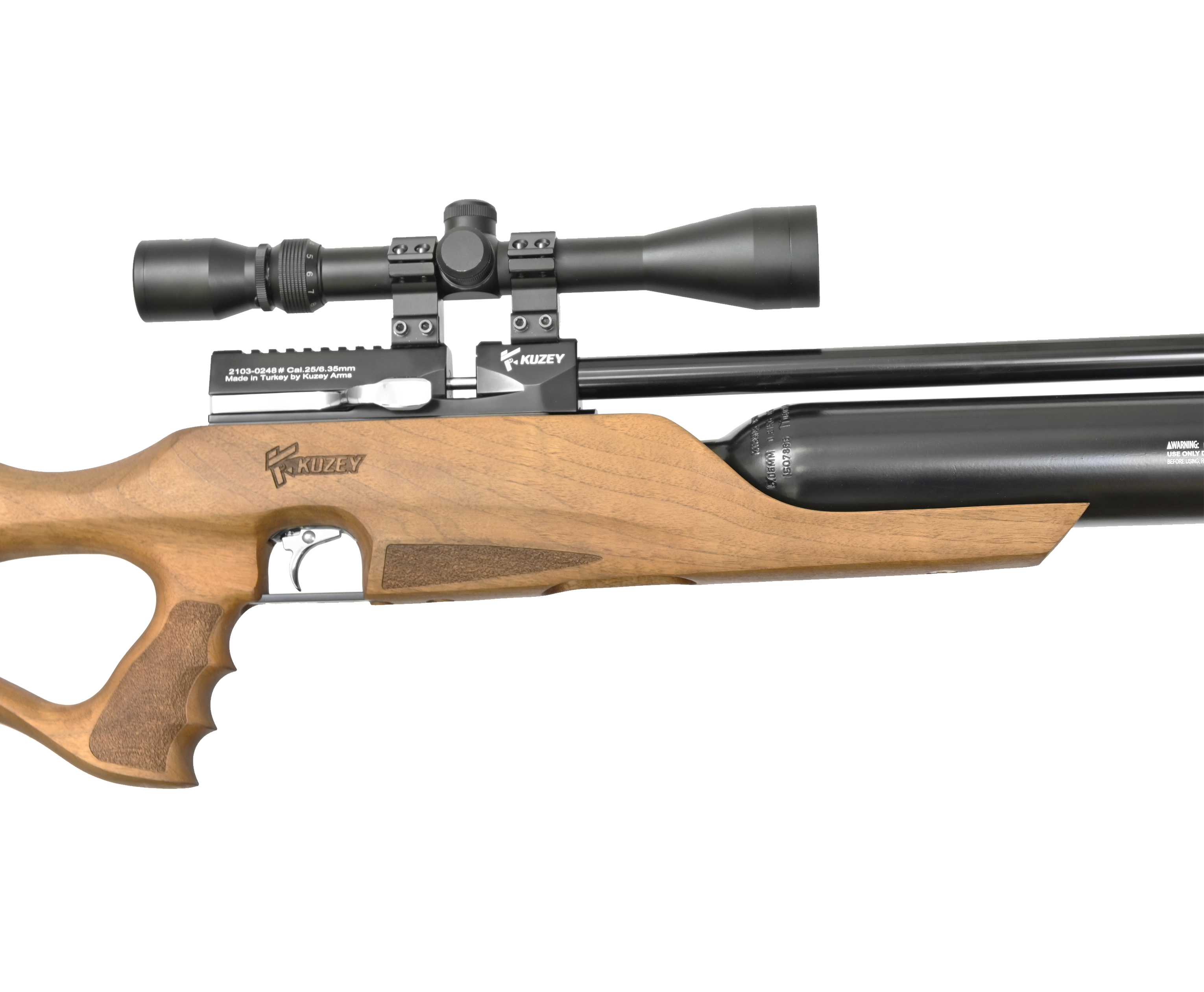 Винтовка пневматическая K90, к.6,35мм, L=530 (PCP, 3Дж, орех),