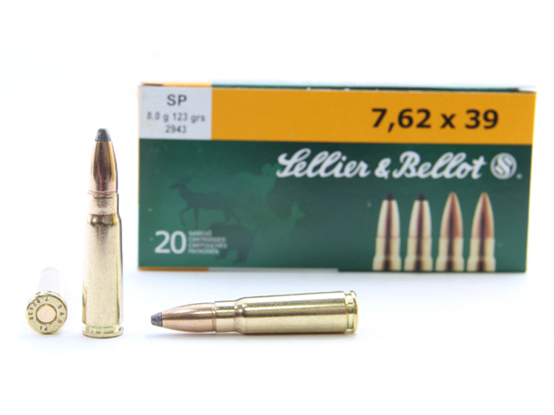 Патрон Sellier&Bellot, к.7,62*39, SP(п/об.), 8.0 гр.