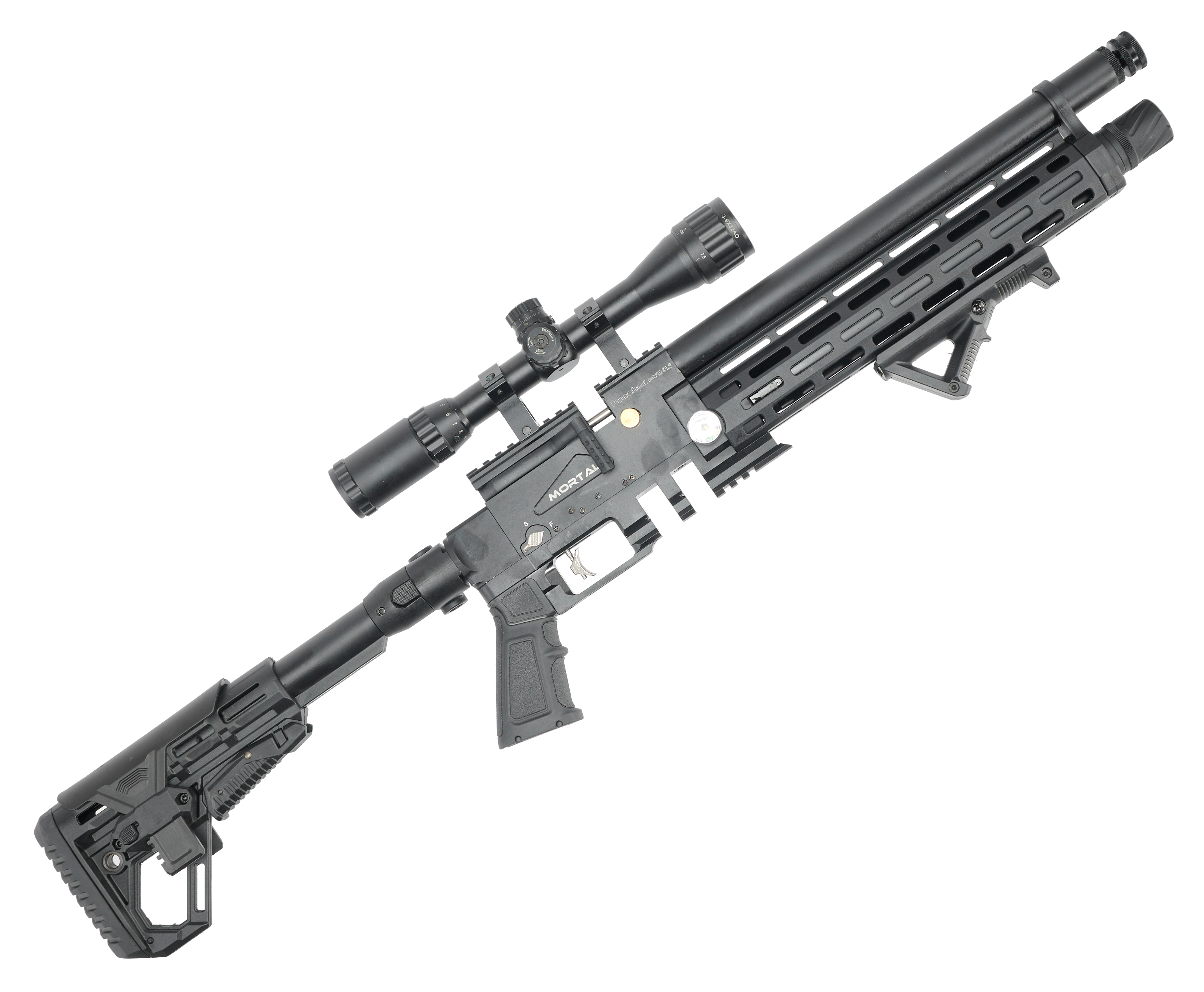 Винтовка пневматический "Puncher Maxi 3 Mortal", к.6,.5мм L=407мм (PCP, 3Дж.,пл.)