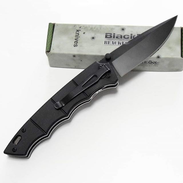 Нож складной  Black Fox "SAI" (рук.-черн. нейлон, клин. ст.440C)
