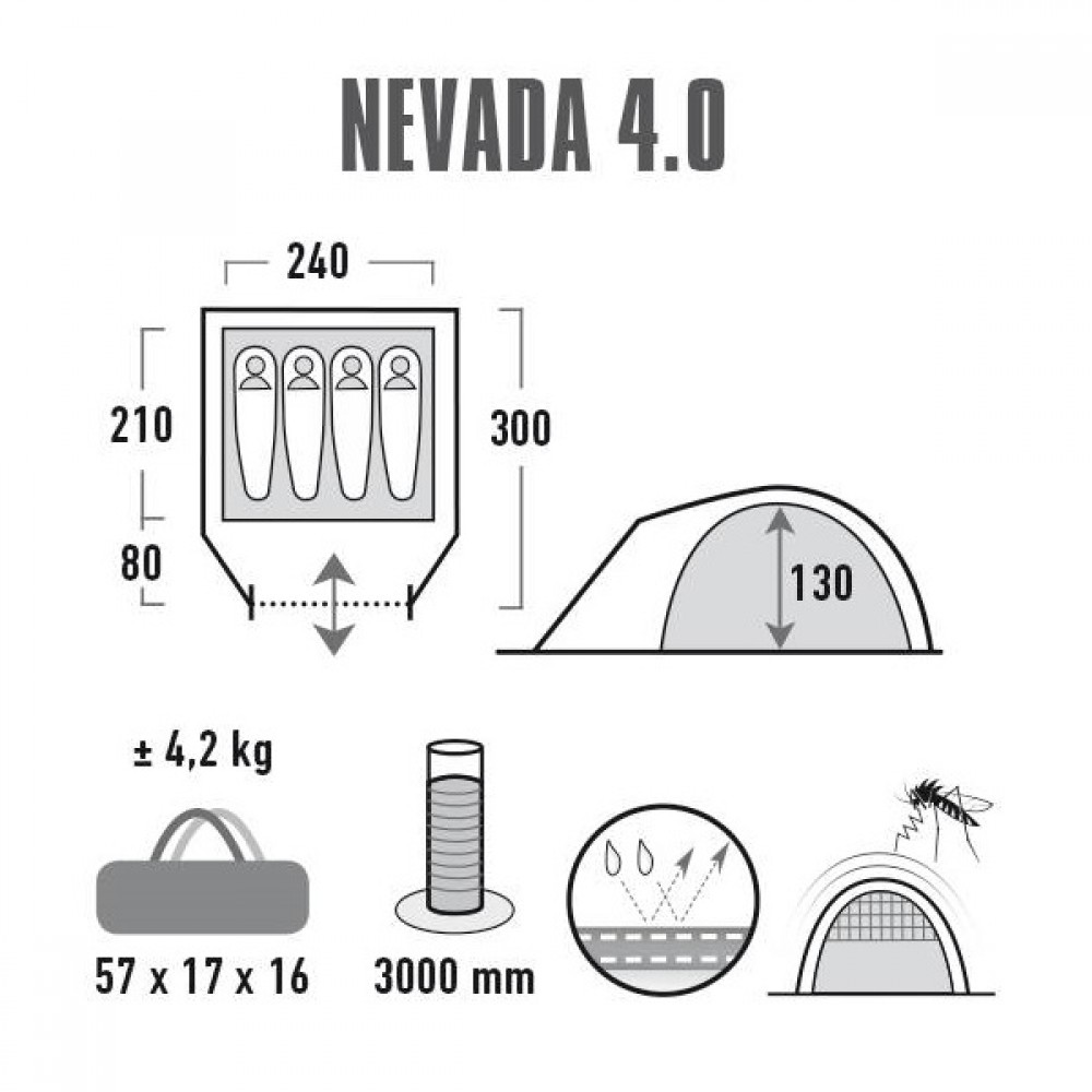 Палатка Nevada 4 (290x240x130)