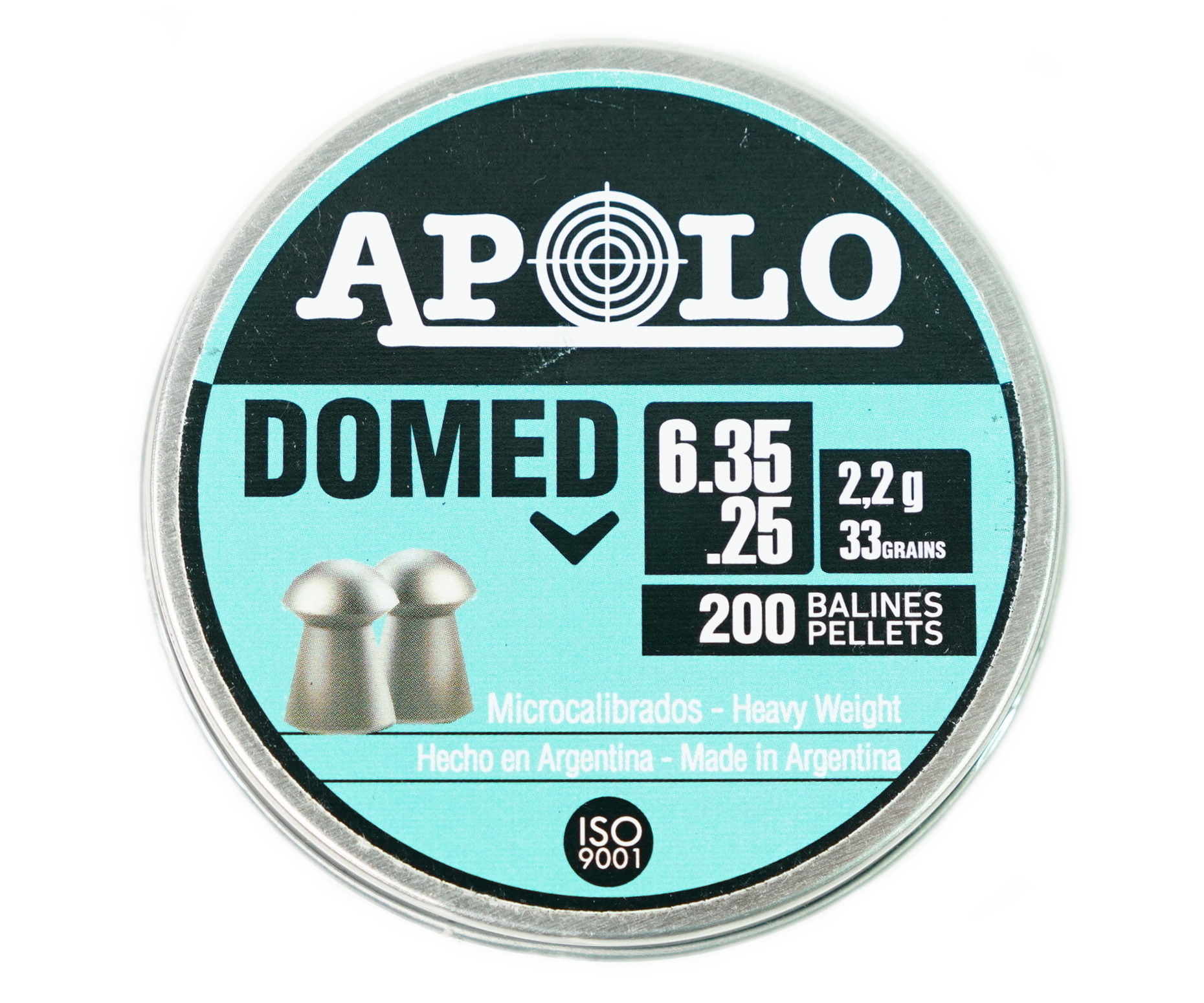 Пуля пневматическая "Domed" к.6,35мм (2,2г., 33gr., 200шт.)