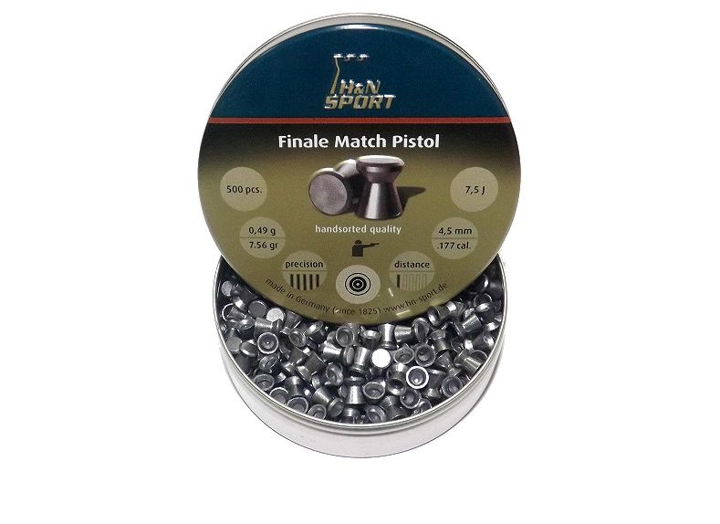 Пули Finale Match (д/пист.,гладк.) к.4,5 мм., 7,56гран (500)