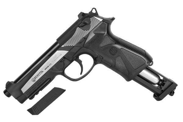 Пистолет пневматический 90Two Dark Ops, к.4,5мм (ник., черн.пласт.накл.)