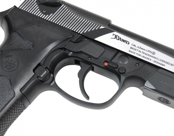 Пистолет пневматический 90Two Dark Ops, к.4,5мм (ник., черн.пласт.накл.)